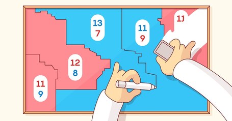 The Math of Gerrymandering and How Votes are Wasted