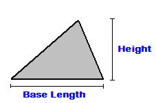 Triangle Area Height and Base